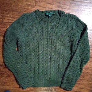 Lauren Ralph Lauren Knit Crewneck Green olive sweater Size: Medium